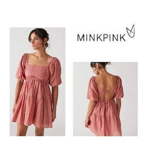 MINKPINK Anne mini dress in pink - size XS